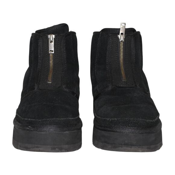 UGG Neumel Zip Platform Booties Black Red Size 9 - Picture 2 of 8